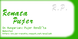 renata pujer business card